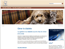 Tablet Screenshot of diabete-chien-chat.com.fr